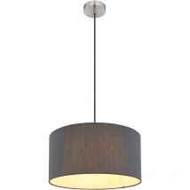 Lámpara colgante - Sanna - níquel - metal - ø 40cm - E27 - Globo