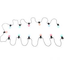 Lampe extérieure del luminaire jardin terrasse led boules multicolores éclairage