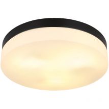 Globo - plafón - Vranos - negro - aluminio - ø 30cm - E27 -
