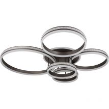 Plafonnier lampe de salon plafonnier télécommande led dimmable l 110 cm