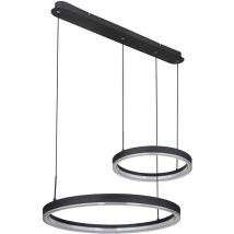 Globo - Lampe suspendue plafonnier rgb changeur de couleur télécommande led l 82,5 cm