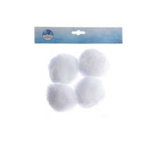 Globos de nieve Blanco dim 10 cm Caja de 4