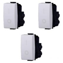 3er-Set Schalter 2P 16A 250V Kompatibel mit Matix-Serie - Gloca