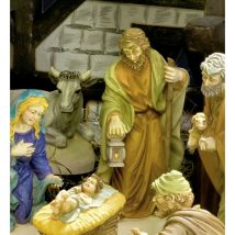 Glorex Gmbh - Glorex 6 2703 300 Stampi in Lattice, Figure da presepe 12 pezzi, 6-16 cm, Naturale, 6-16 cm