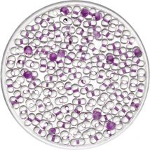 Glorex Farfalle 2 / 4 mm 17 g, transparent flieder Schmuckbasteln