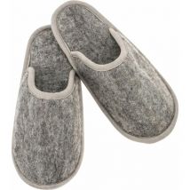 Glorex Gmbh - Glorex Filz-Pantoffel grau-beige Gr. m Größe m (39-40) Textiles Gestalten