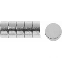 Glorex Haftmagnete extra stark ø 6 mm 6 Stück Bastelmaterial