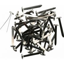 Glorex Musterbeutelklammer 30 mm silberfarben 50 Stück Schreibwaren