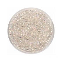Glorex Rocailles 2,6 mm 17 g, Rainbow kristall Schmuckbasteln