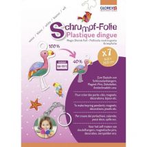 Glorex Schrumpffolie A5 transparent, 7 Bogen Bastelmaterial