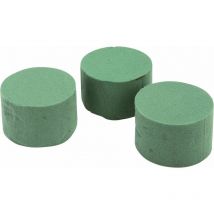 Glorex Steckzylinder für Frischblumen 8 x 5 cm 3 Stück Bastelmaterial