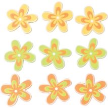 Glorex Streuteile Blumen 9 Stück, gelb Tischdekoration
