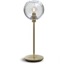 Gloria Lámpara de mesa Globe Latón, vidrio transparente, cable de encendido 1x E14