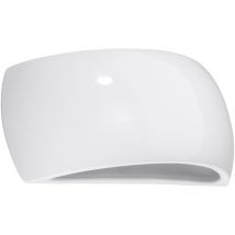 Glossy white pontius painted wall lamp