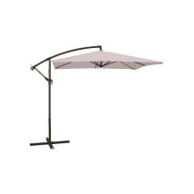 Ombrellone Crilly Reclinabile A Braccio, Rettangolare 2x3 Metri,tortora, Struttura In Acciaio, Copertura Da 160 Gr/m². - Gloupie