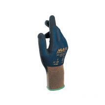 Mapa Professionnel - Mapa Professional Nitrile Coated Gloves, Mechanical Hazard Grip, Blue/Black, Siz