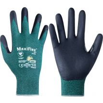 FP - Atg Cut Resistant Gloves, nbr Coated, Black/Green, Size 7