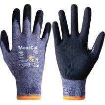Atg Cut Resistant Gloves, nbr Coated, Blue/Black, Size 10