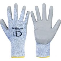 Hedi - Mapa Professional Cut Resistant Gloves, pu Coated, Blue/Grey, Size 6