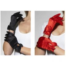 Gloves Short Red with Bow [43173]