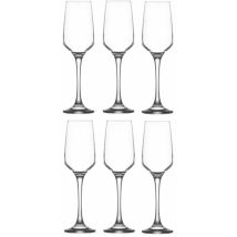 6er Set Sektgläser 230 ml LAV Hochwertiges Glas Geschenkidee Widerstandsfähig Ästhetische Verarbeitung