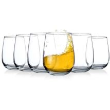 Gaia Gläser Set mit 6 Stück – 475 ml – Hochwertiges Glas – Geschenkidee