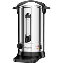 Monzana - Glühweinkocher mit Zapfhahn Edelstahl Temperatureinstellung 30-110°C Heißgetränkespender Punschkocher Heißgetränkeautomat 8,8 Liter