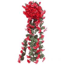 Glycine artificielle à suspendre, violette, fausses plantes, guirlande de fleurs, orchidée en soie, fausses fleurs, plantes artificielles suspendues