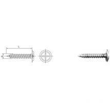 Gm-s Befestigungsverbinder 4,2x19mm ral 9005