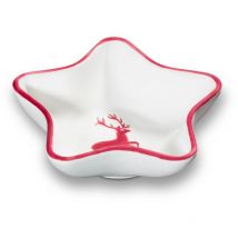Gmundner Keramik - Gmundner Cerámica Bordeauxr. Ciervo, cuenco estrella (l 14cm)