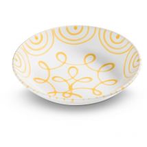 Gmundner Keramik - Gmundner Ceramics Amarillo Flameado, Plato hondo Taza (ø 20cm)