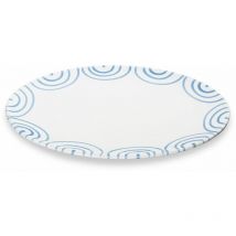 Gmundner Keramik Blaugeflammt, Platte oval (28x21cm)