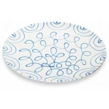 Blaugeflammt, Platzteller Cup (ø 32cm) - Gmundner Keramik