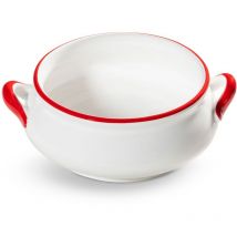 Borde rojo rubí, sopera (0,37L) - Gmundner Keramik