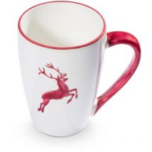 Gmundner Keramik - Bordeauxr. Ciervo, taza de desayuno Supermax 0,5 litros