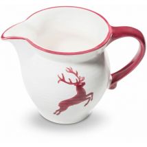 Gmundner Keramik - Bordeauxr. Hirsch, Milchgießer Cup 0,3 Liter