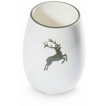 Gmundner Keramik Grauer Hirsch, Vase 15cm