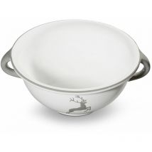 Grauer Hirsch, Weitling (ø 25cm) - Gmundner Keramik