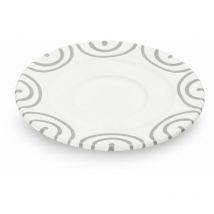 Graugeflammt, Unterteller Kaffee Gourmet (ø 16cm) - Gmundner Keramik