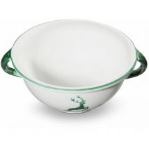 Grüner Hirsch, Weitling (ø 25cm) - Gmundner Keramik