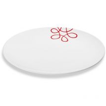 Gmundner Keramik - Pur Geflammt Rot, Platte Oval (33x26cm)