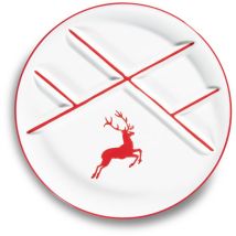 Rubinroter Hirsch, Fondueteller - Gmundner Keramik