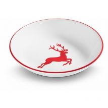 Gmundner Keramik Rubinroter Hirsch, Suppenteller Cup (Ø 20cm)
