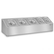 Gn Aufsatzbord Mit Deckel Gastronorm Behälter Gestell Edelstahl 6 Teilig
