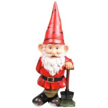 Jardindeco - Gnomo da giardino con pala in resina André m