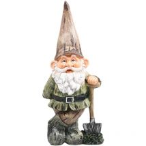 Gnomo da giardino in resina 40 cm Pala
