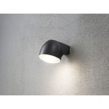 Außenwandleuchte Downlight ferrera Alu schwarz, mit High Power led, Höhe 13cm