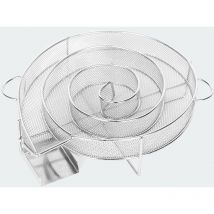 Peny - Générateur de Fumée Froide pour Fumoir Fumage Viande Poisson ,Grille Barbecue 25×18×4cm Argent