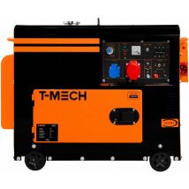 Générateur Diesel Silencieux Triphasé - életrogène Urgence Chantier Construction Panne d'électricité -4000V 6.5kVA 16h30 Utilisation Continue- ATS
