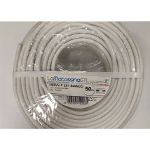 Go-at topline câble multiconducteur 2x1mm2 50m blanc - h05vv-f/2x1bi/b50